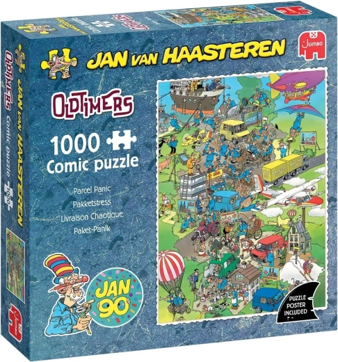 Παζλ Jumbo Jan van Haasteren Oldtimers: χαμός γύρω από το δέμα 1000 κομμάτια