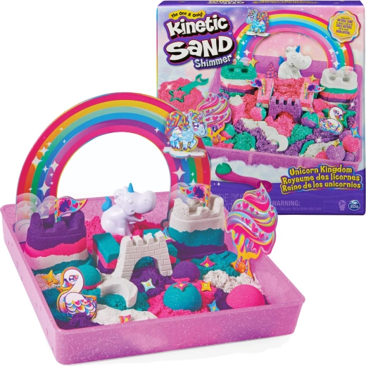 Κινητική άμμος Unicorn Kingdom 907 g με γκλίτερ και αξεσουάρ