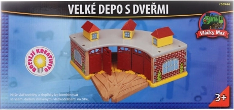 Μεγάλο ξύλινο αμαξοστάσιο Maxim με πόρτες
