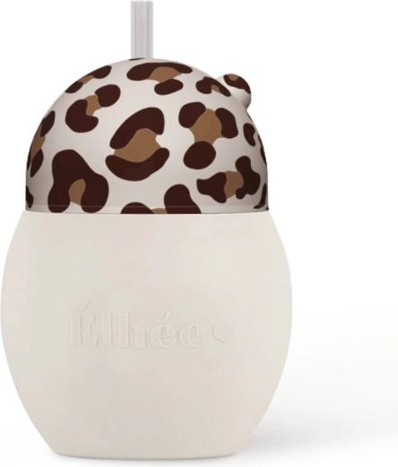 Élhée εκπαιδευτικό ποτήρι με καλαμάκι Coconut 240 ml Graouu
