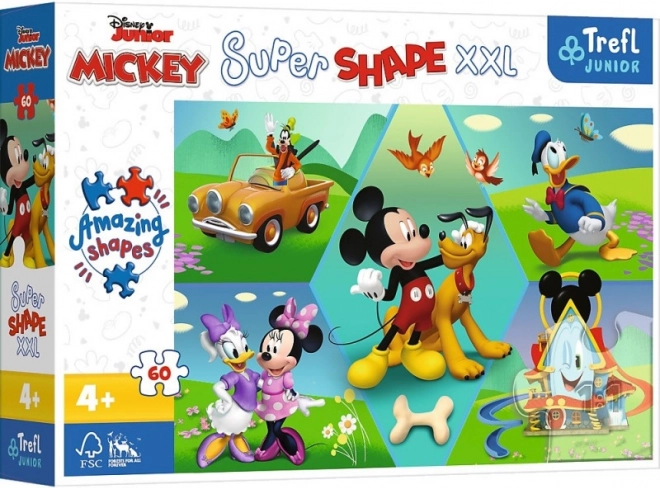 Παιδικό παζλ 60 τεμαχίων XXL Super Shape – MICKEY MOUSE