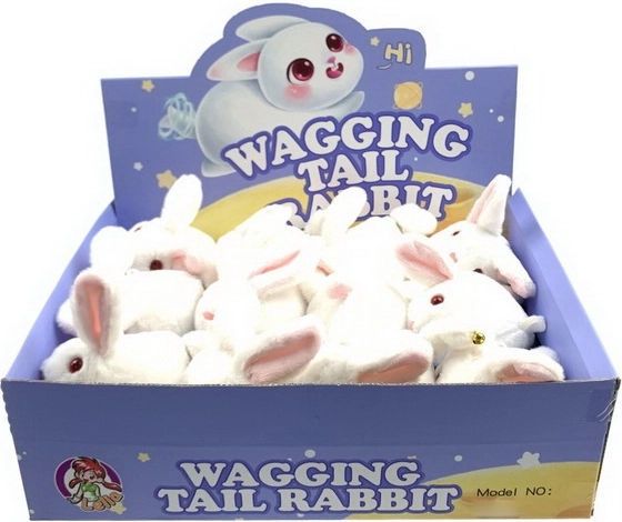 Κουρδιστός λαγός που κουνάει την ουρά 14 cm