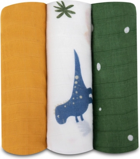 Μπαμπού πάνες LIONELO dino, 3 τεμ.