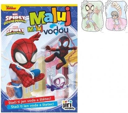 Βιβλίο ζωγραφικής Ζωγράφισε με νερό A5 SPIDEY 15 × 21 cm