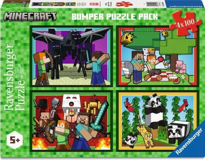 Παζλ Ravensburger Minecraft 4×100 κομμάτια