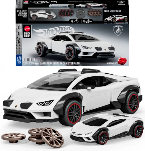 Σετ κατασκευής Mattel Brick Shop Hot Wheels Speed Series Lamborghini Huracán Sterrato