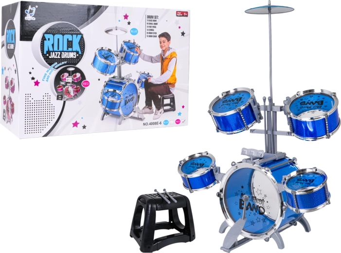 Παιδικό σετ ντραμς ROCK BAND μπλε