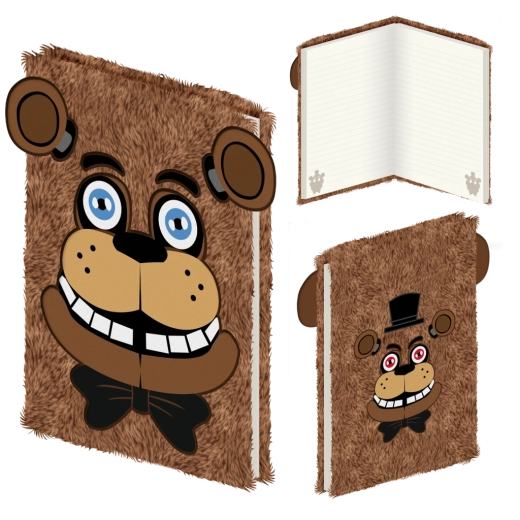 Βελούδινο σημειωματάριο A5 Five Nights At Freddy's Freddy