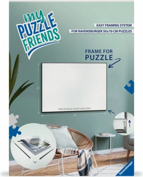 Κορνίζα για παζλ RAVENSBURGER My Puzzle Friends 70 × 50 cm – μαύρη