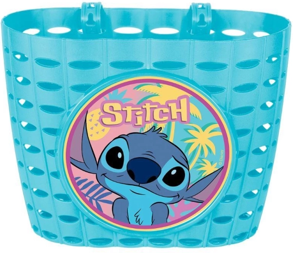 Τιρκουάζ παιδικό καλαθάκι ποδηλάτου Stitch - 1 τεμάχιο