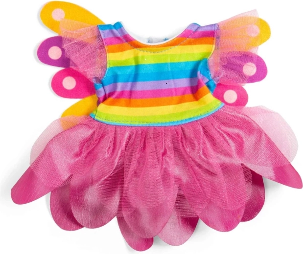 Bigjigs Toys ουράνιο φόρεμα νεράιδας με φτερά για κούκλα 34 cm