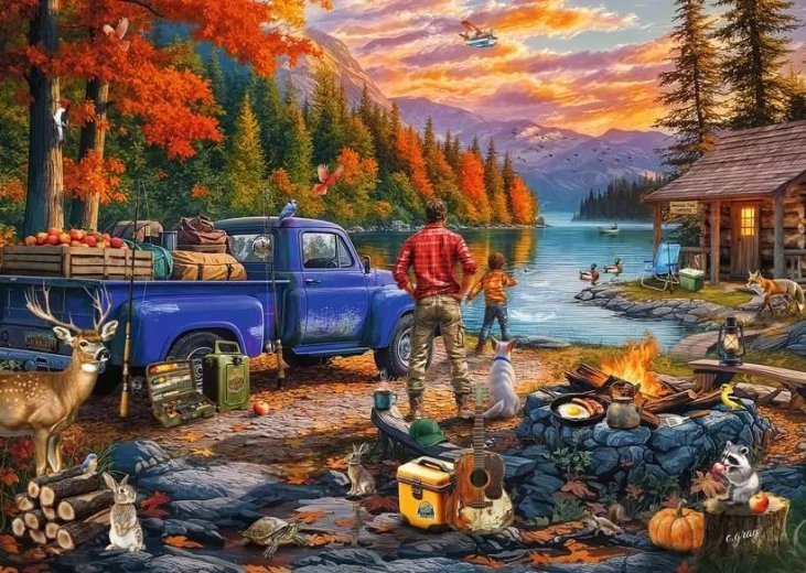 Ravensburger παζλ ηλιοβασίλεμα στη λίμνη 300 κομμάτια