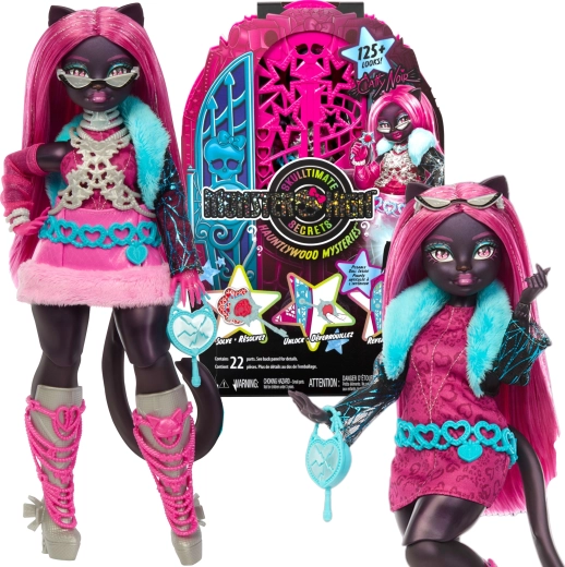 Κούκλα Monster High Catty Noir με ντουλάπα και εκπλήξεις