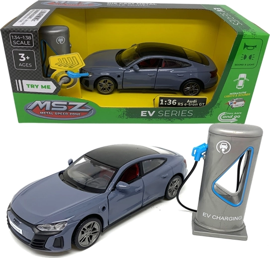 Μεταλλικό μοντέλο αυτοκινήτου 1:36 Audi e-tron GT με φώτα και ήχους