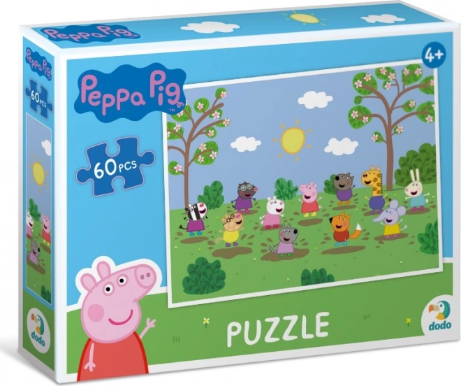 Παζλ PRASÁTKO PEPPA – διασκέδαση στον ήλιο, 60 κομμάτια