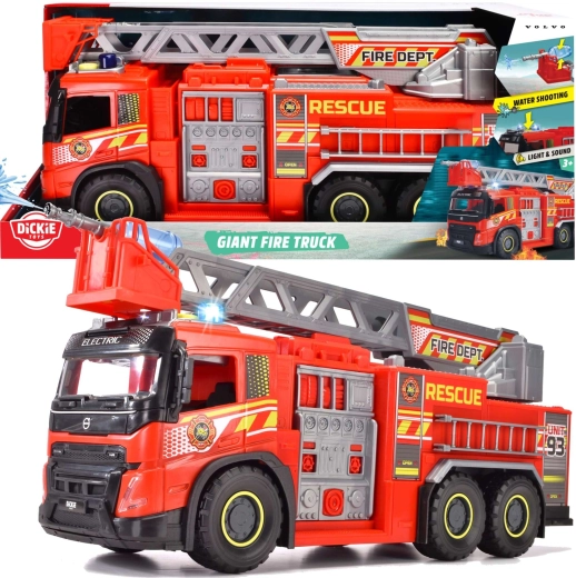Μεγάλο πυροσβεστικό όχημα Volvo SOS της Dickie Toys, 57 cm