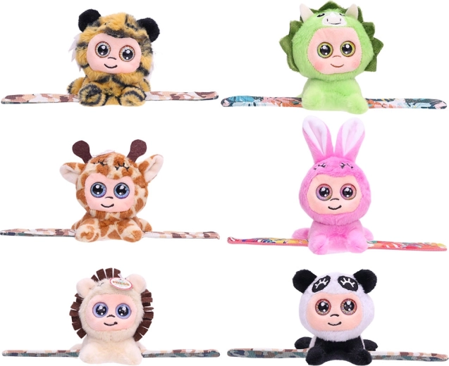 Λούτρινο βραχιόλι slap με φωτεινά μάτια, έκδοση ZOO - 1 τεμάχιο