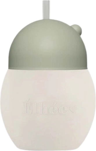 Élhée εκπαιδευτικό κύπελλο με καλαμάκι coconut 240 ml sand sage