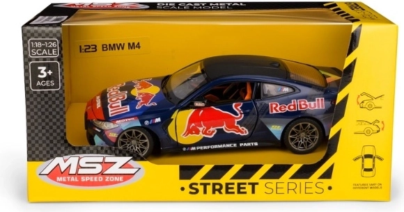 Μοντέλο αυτοκινήτου MSZ BMW M4 Red Bull σε κλίμακα 1:23