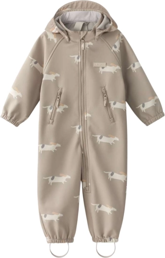 Φόρμα εξωτερικού χώρου softshell Leokid Lilo beige woof μεγ. 80