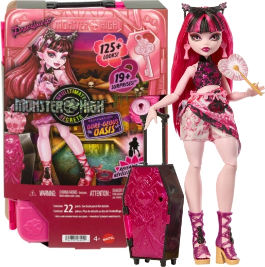 Monster High Draculaura ταξιδιωτικό σετ με εκπλήξεις 28 cm