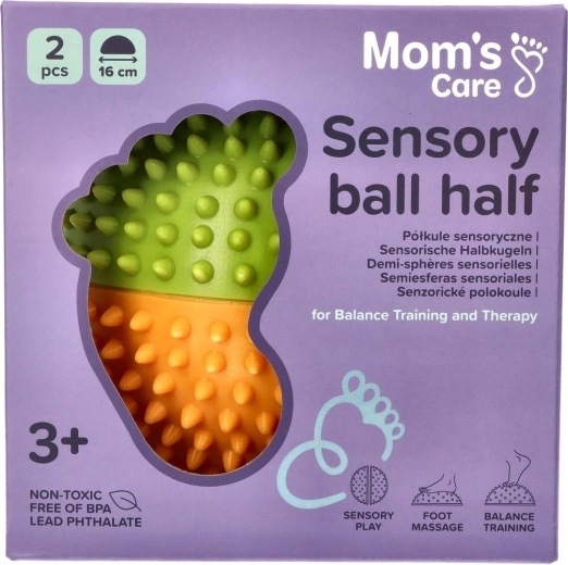MOMS CARE Αισθητηριακά ημισφαίρια κίτρινο και πράσινο - 2 τεμ.