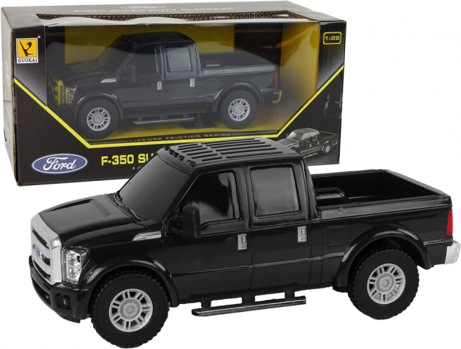 Μαύρο Pickup Ford F-350 με Τριβικό Κίνηση 1:28