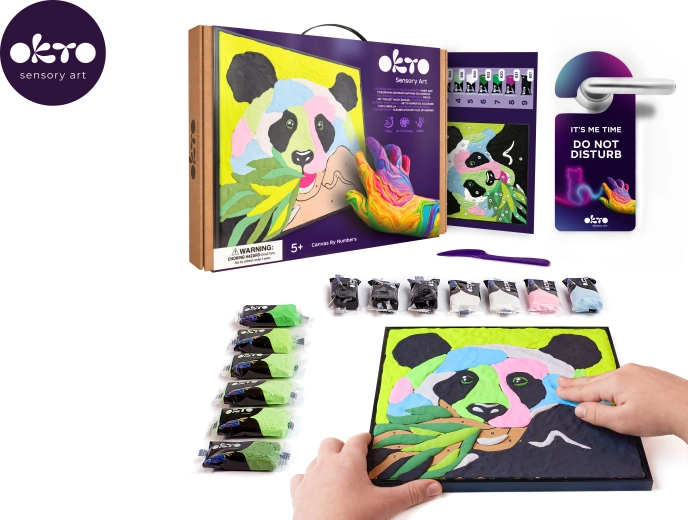 Okto Panda καλλιτεχνικό σετ ζωγραφικής με αριθμούς