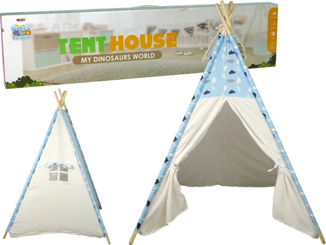 Παιδικό teepee με μοτίβο συννεφάκια, αδιάβροχη σκηνή για το δωμάτιο και τον κήπο
