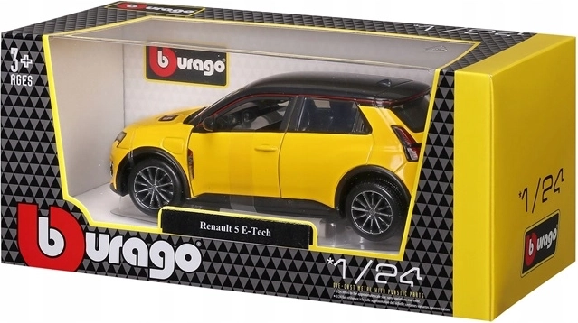 Bburago Renault 5 E‑Tech electric 1:24 κίτρινο μεταλλικό μοντέλο