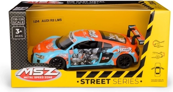 MSZ Audi R8 LMS WASA μπλε μοντέλο αυτοκινήτου σε κλίμακα 1:24