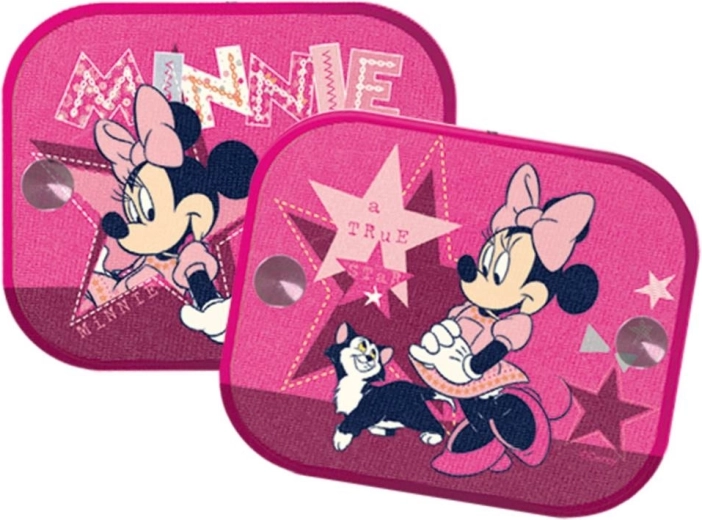 Αντηλιακές κουρτίνες αυτοκινήτου Minnie Mouse ροζ 2 τεμ.