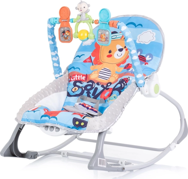 Βρεφικό δονητικό ρηλάξ 2σε1 Baby Spa – Μπλε