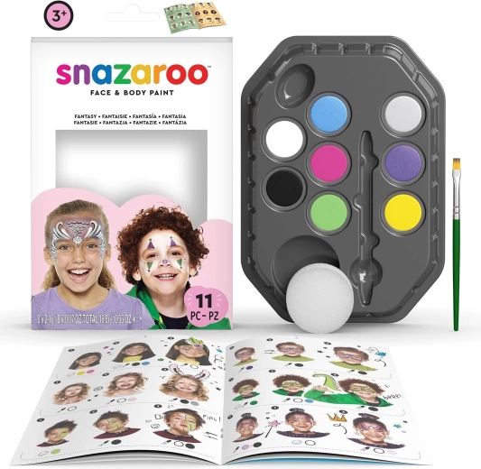 Σετ χρωμάτων προσώπου και σώματος Snazaroo 8 τεμ.