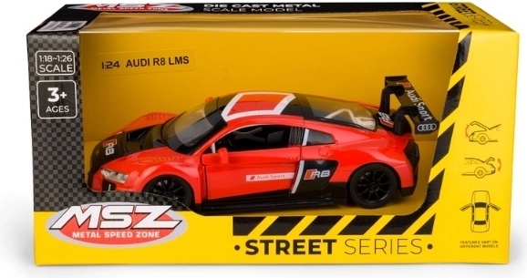 Συλλεκτικό μοντέλο Audi R8 LMS σε κλίμακα 1:24, κόκκινο