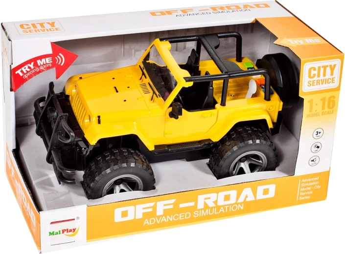 Τετράτροχο εκτός δρόμου JEEP 1:16 με φως και ήχο