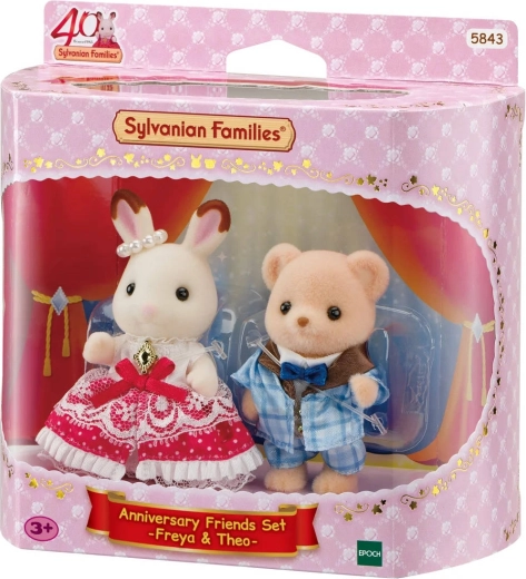 Sylvanian Families εορταστική γιορτή γενεθλίων για την 40ή επέτειο Freya και Theo - 2 τεμ.