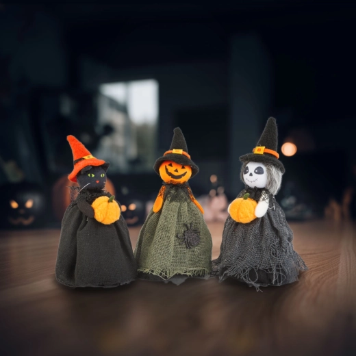 Αποκριάτικη διακόσμηση μάγισσα για το Halloween, 21 cm - 1 τεμάχιο