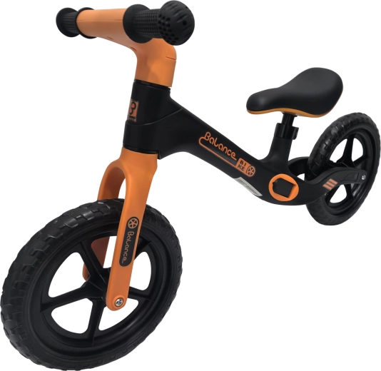 Παιδικό ισορροπιστικό ποδήλατο Balance Bike μαύρο-πορτοκαλί
