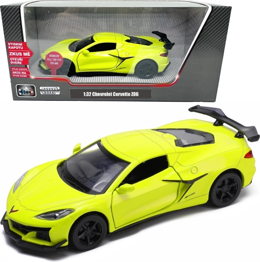 Μεταλλικό μοντέλο Chevrolet Corvette C8 Z06 με φώτα και ήχο 1:32