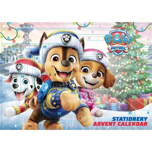 Ημερολόγιο αντίστροφης μέτρησης Paw Patrol με είδη γραφικής ύλης