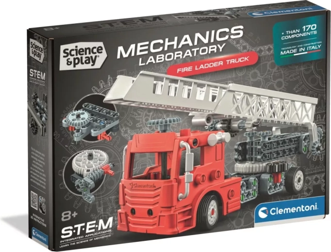 Clementoni Science&Play Μηχανικό εργαστήριο Πυροσβεστικό όχημα με σκάλα