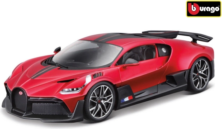 Μοντέλο αυτοκινήτου Bugatti Divo σε κλίμακα 1:18, μεταλλικό κόκκινο