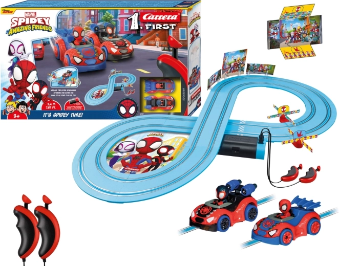 Carrera First πίστα αυτοκινήτων Spidey και Spin 2,4 m
