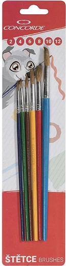 Σετ στρογγυλών πινέλων CONCORDE Color, 6 τεμ.