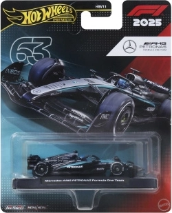 Hot Wheels premium αυτοκινητάκι FORMULA 1 MERCEDES-BENZ George Russell #63 1:64