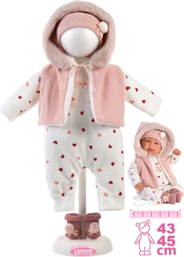 Llorens ρουχαλάκι για κούκλα New Born 43–45 cm, σετ 4 τεμαχίων