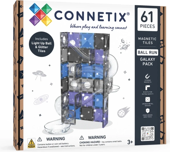 Connetix μαγνητική πίστα για μπίλιες Galaxy με 61 κομμάτια