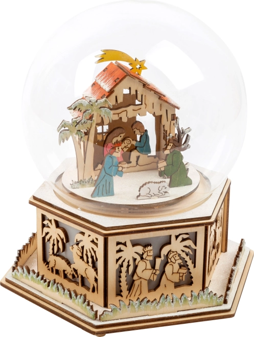 Small Foot χιονόμπαλα και μουσικό κουτί φάτνης