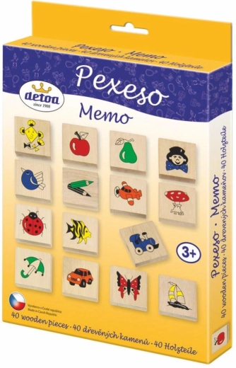 Detoa ξύλινο παιχνίδι μνήμης (pexeso)